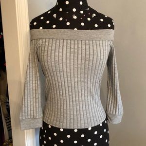 Topshop Off the Shoulder Top